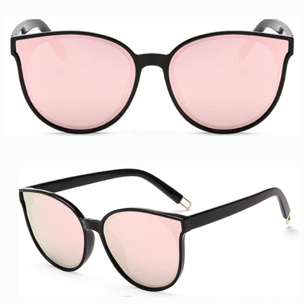 🔹️NIB Unisex Black & Pink Polarized Cateye Sunglasses